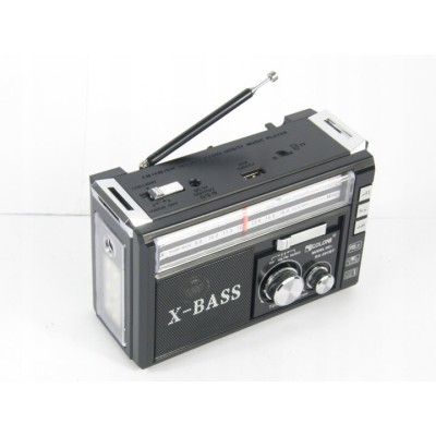 Радиоприемник Golon RX-381 с mp3 и фонариком черный