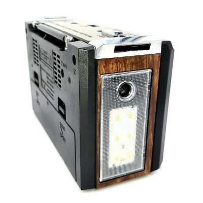 Радиоприемник Golon RX-381 с mp3 и фонариком коричневый