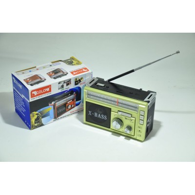 Радиоприемник Golon RX-381 с mp3 и фонариком зеленый
