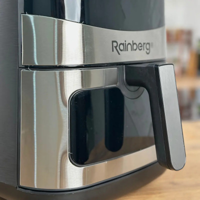Мультипечь Rainberg RB-2295 многофункциональный аэрогриль 8,5 л, фритюрница, аэрофритюрница серебристый
