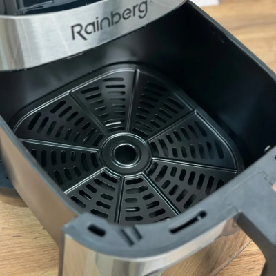 Мультипечь Rainberg RB-2295 многофункциональный аэрогриль 8,5 л, фритюрница, аэрофритюрница серебристый