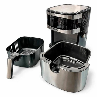 Мультипечь Rainberg RB-2330 многофункциональный аэрогриль 8,5 л, фритюрница, аэрофритюрница серебристый