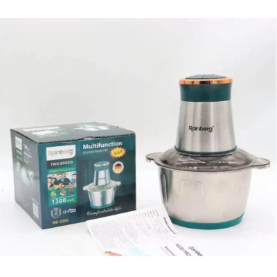 Измельчитель Rainberg RB-2202  2л чоппер, блендер нержавеющая сталь