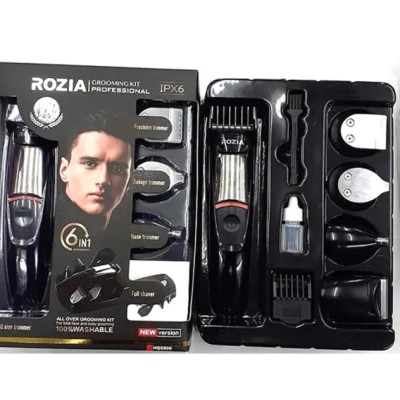 Набор для стрижки волос Rozia HQ-5900 6 в 1 машинка, триммер, стайлер