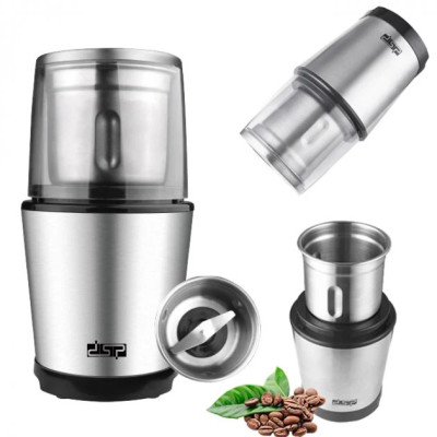 Кофемолка DSP KA-3036 300Вт 100г измельчитель серебристый