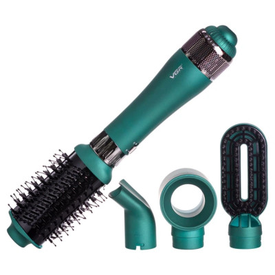 Стайлер фен-щітка Vgr V-493 4 в 1 гребінець гребінець зелений