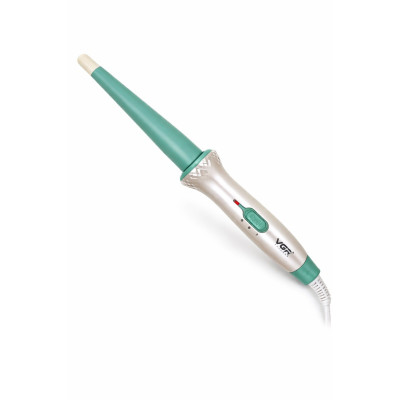 Плойка конусная для волос Vgr V-596 бело-зеленая