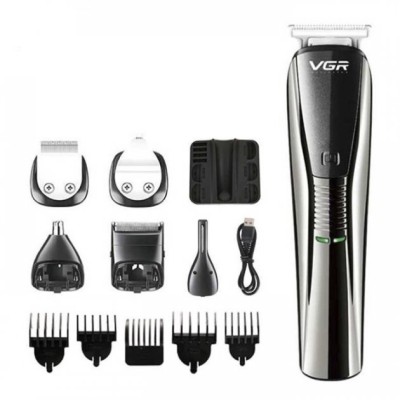 Набір для стрижки волосся VGR V-029 6 в 1 машинка, триммер, бритва
