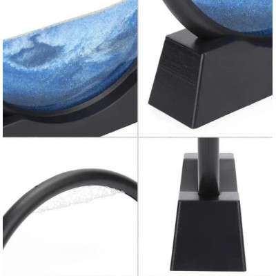 Пісочна картина Moving Sandscapes 3D 18см настільна синя, що рухається  