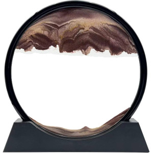 Песочная картина Moving Sandscapes 3D 18см настольная движущееся коричневый