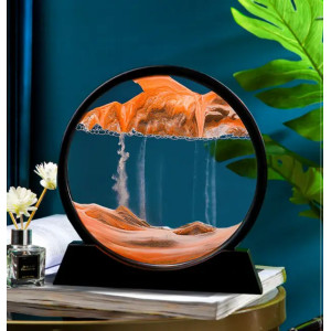 Пісочна картина Moving Sandscapes 3D 18см настільна помаранчева, що рухається.