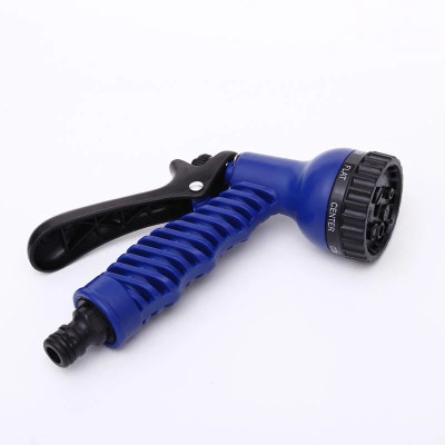 Шланг садовый для полива X-Hose Pro с насадкой распылителем 7 режимов, растягивается 60м синий