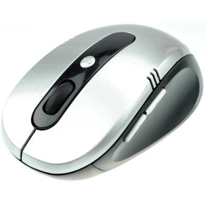 Миша бездротова Wireless Mouse G-108 чорно-срібляста