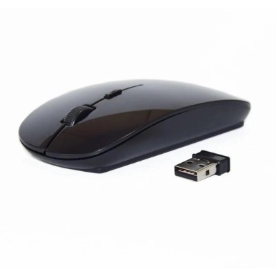 Мышь беспроводная тонкая Wireless Mouse G-132 чёрный