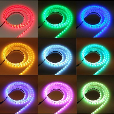 Светодиодная LED лента RGB 5050 5 метров от USB + пульт ДУ