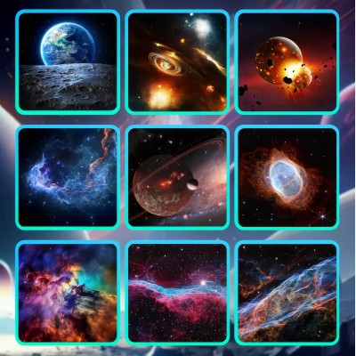Ночник проектор звездного неба галактика Galaxy 19 сменных картриджей, домашний  планетарий белый Refurbished 