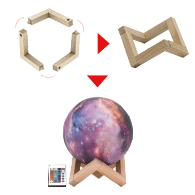 Нічник настільний Galaxy Magic 3D RGB moon light куля акумуляторна дитяча