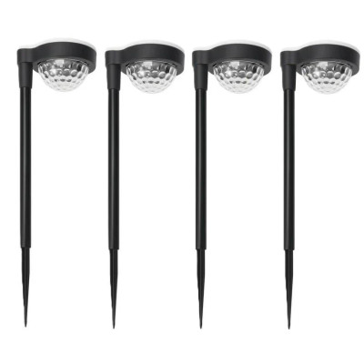 Садовый газонный светильник Созвездие на солнечной батарее с сумеречным датчиком чёрный