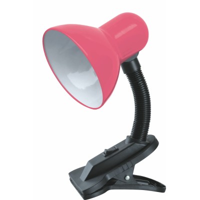 Лампа настольная Sirius TY 1108B на одну лампочку с прищепкой розовая