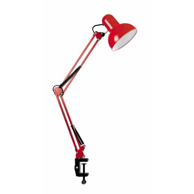 Настільна лампа SIRIUS TY 1800B на одну лампочку з прищіпкою (червоний)