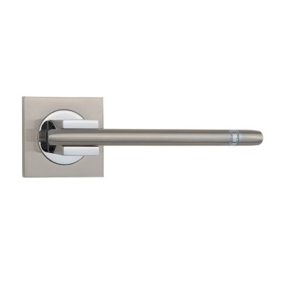 Дверна ручка на розетці SIBA Kristal матовий нікель/хром