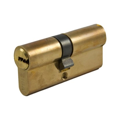 Циліндр 100 мм (50x50) ключ-ключ 5 кл жовтий 12100/В SIBA 45.10.45 /B