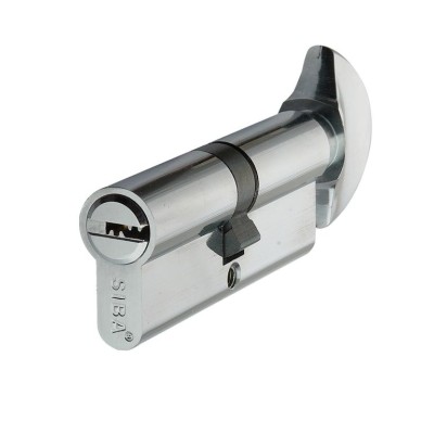 Цилиндр 90 мм (60х30T) ключ-вороток 5 кл, хром 12190/BTК SIBA 55.10.25 /BTK