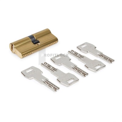 Цилиндр ключ-ключ 90 мм, 45х45 латунь AGB CА0001.40.40