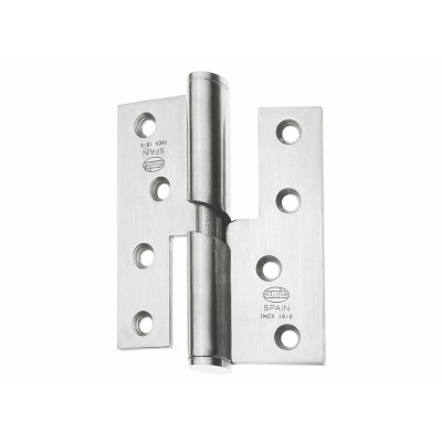 Петля дверна з автозакриттям мод 428 100x88x3 мм нержавіюча сталь (ліва) AMIG 5119