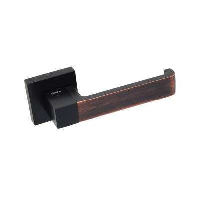 Дверна ручка RONDO на розетці R09 чорний бронза венге (66 99) SIBA E03 0 66 99