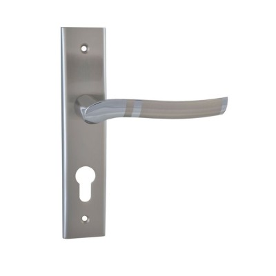 Дверна ручка під ключ 62 мм SIBA Verona матовий нікель/хром