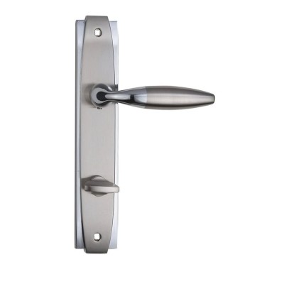 Ручка дверная SETRA на планке WC 90 мм матовый никель хром (22 07) SIBA Z19 5 22 07