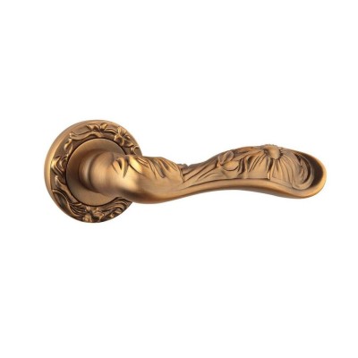 Дверна ручка на розетці SIBA Santiago фактурна бронза