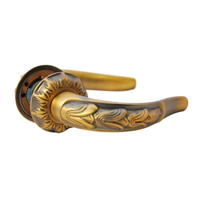 Дверна ручка на розетці SIBA Sultan фактурна бронза