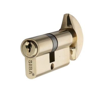 Цилиндр 68 мм (37/31T) ключ-вороток 5 кл жёлтый SIBA 12168/CT SIBA 32.10.26 /CT