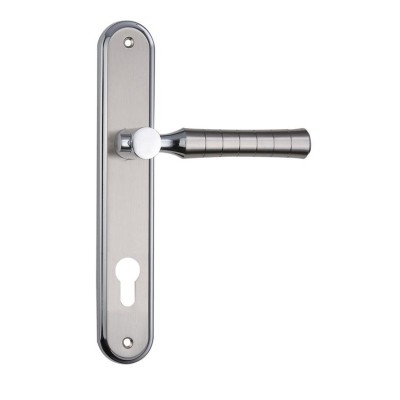 Ручка дверная PISA на планке PZ 85 мм матовый никель хром (22 07) SIBA Z21 3 22 07