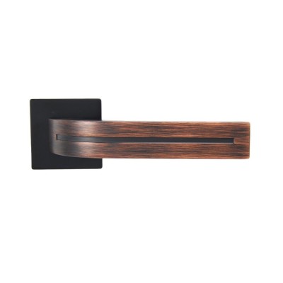 Ручка дверная KOMETA на розетке R09 черный бронза красная (66 99) SIBA E02 0 66 99