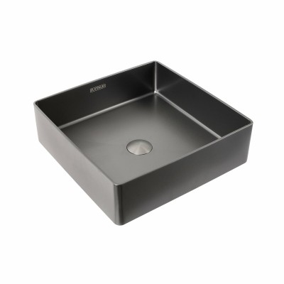 Мийка кухонна Platinum Handmade PVD 400x400 мм чорний