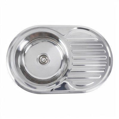 Мойка кухонная Platinum 7750 0,8/180 мм polish