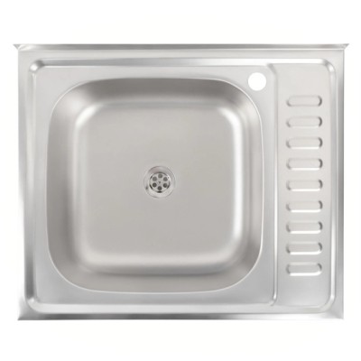 Кухонна мийка із нержавіючої сталі Platinum САТИН 6050 L (0,5/160 мм)