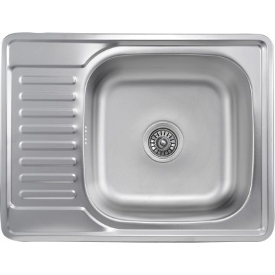 Кухонна мийка із нержавіючої сталі Platinum 6550 САТИН (0,8/180 мм)