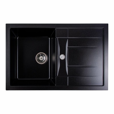 Мийка кухонна Platinum Troya 7850 Чорний металік