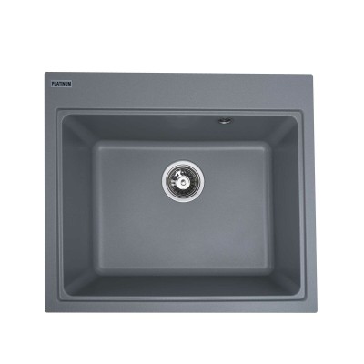 Мийка кухонна Platinum Vesta 5852 Сірий металік