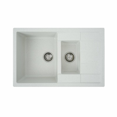 Мойка кухонная Platinum Toskana 7850W Белый в точку