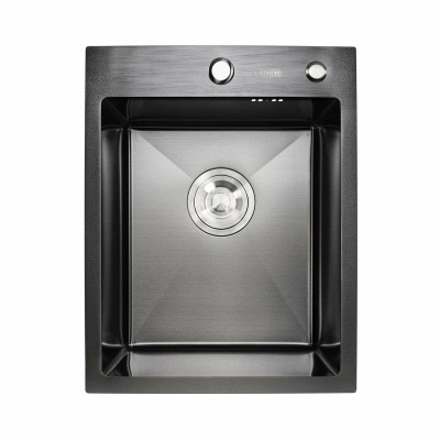 Мойка кухонная Platinum Handmade PVD 400x500x220 чёрная
