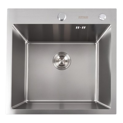 Мийка кухонна Platinum Handmade 50х50х22 3,0/1,5 кошик + дозатор