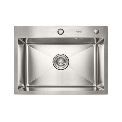 Мойка кухонная Platinum Handmade 580x430x220