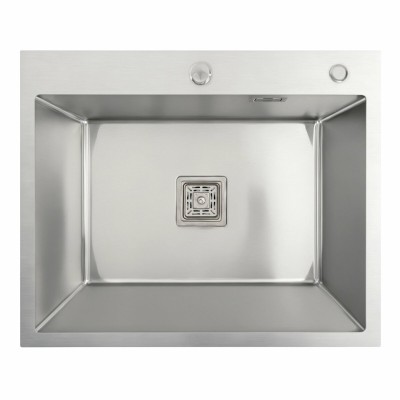 Мийка кухонна Platinum Handmade 60x50 (600x500x230 мм) HSB нержавіюча сталь