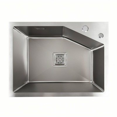 Мийка кухонна Platinum Handmade НSB 58x43B нержавіюча сталь