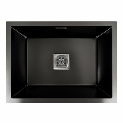 Мойка кухонная Platinum Handmade PVD HSB 58x43 чёрная